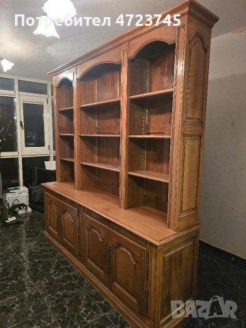 Масивна дървена секция + шкафове, снимка 3 - Шкафове - 53377616