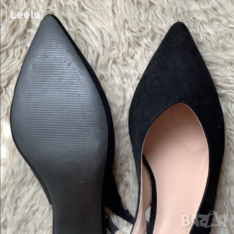 Черни обувки без пета H&M, снимка 3 - Дамски обувки на ток - 22791877