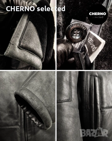 Мъжко кожено палто / кожух от естествена кожа с косъм LAGERFELD Men’s Shearling Coat – XXL•XXXL, снимка 16 - Якета - 53205620