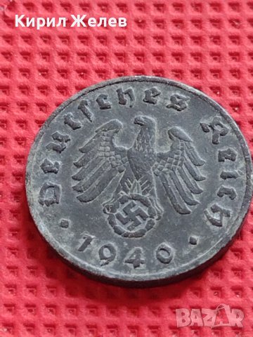 ДВЕ МОНЕТИ 1 райхспфенинг 1939 - 1940г. Нацистка Германия Трети Райх с СВАСТИКА 26688, снимка 8 - Нумизматика и бонистика - 38459107