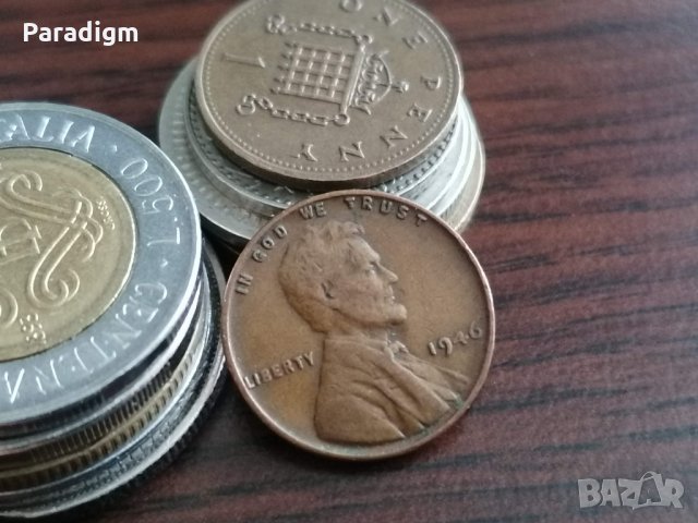 Монета - САЩ - 1 цент | 1946г., снимка 2 - Нумизматика и бонистика - 34801684