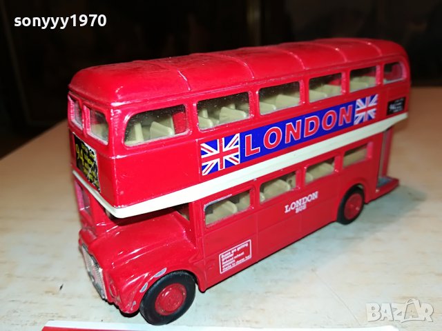 двуетажен метален автобус от англия 0606221918, снимка 5 - Антикварни и старинни предмети - 37002042