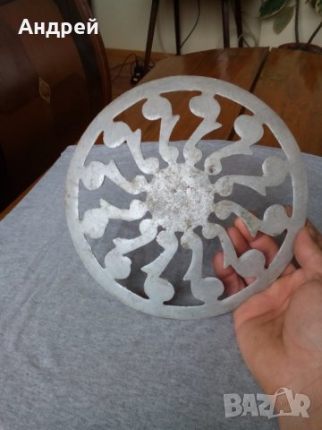 Стара метална декорация, снимка 3 - Антикварни и старинни предмети - 27710468