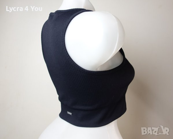 Aim'n S/M черен спортен асиметричен топ/бюстие, снимка 6 - Корсети, бюстиета, топове - 43892827