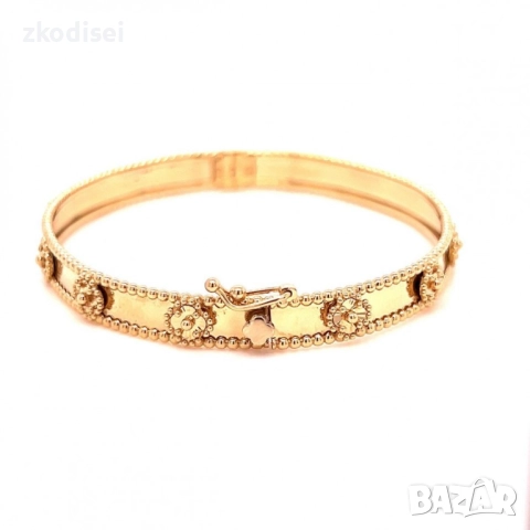 Златна дамска гривна Van Cleef 13,71гр. 14кр. проба:585 модел:33855-3, снимка 3 - Гривни - 51613280