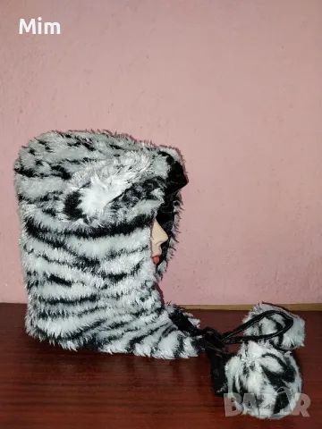 Пухеста шапка и ръкавици / коте /, снимка 6 - Шапки - 49108970