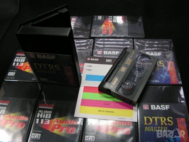 Нови цифрови касети BASF DTRS MASTER DA 113MP & maxell AUDIO Hi8 113, снимка 7 - Други - 34674436