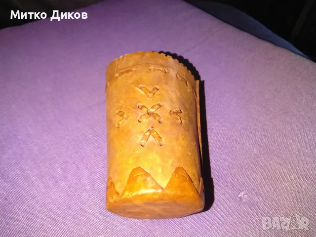 Табла естествена кожа нова с чашка на Vatev Leather 383х203мм сгъната 22х5см, снимка 12 - Шах и табла - 50113367