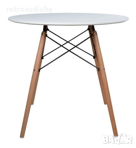  Кръгла трапезна маса Осло Раунд Ф80, снимка 3 - Маси - 52750515