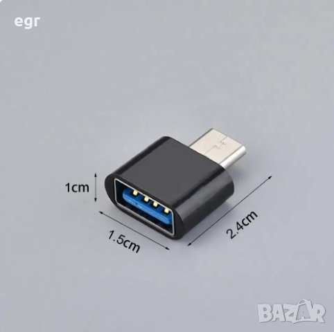 OTG ОТГ Преходник микро USB M->USB F , снимка 1 - USB кабели - 43083106