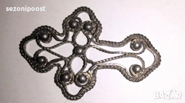 💎Сребърен кръст ръчна изработка💎