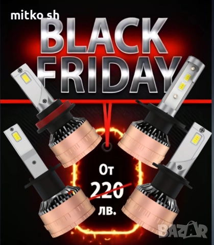 Промо Led H1, H4, H7 автомобилни крушки