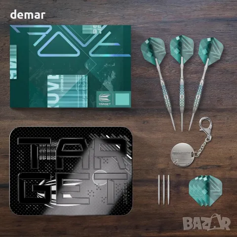 Дартс TARGET Rove Steel Tip Swiss Point, 90% волфрамов, barrel02,25 гр, снимка 6 - Други спортове - 47744180