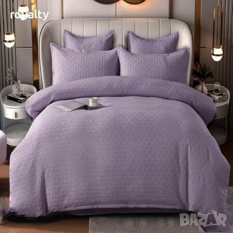 Луксозен комплект с драперия от 100% памук