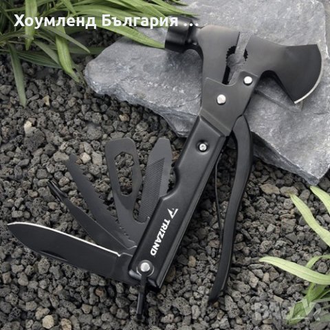 Джобен мултифункционален инструмент 17в1 с брадва и чукче, снимка 13 - Ножове - 43199658