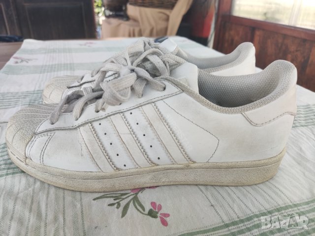 кожени маратонки Adidas Superstar Foundation B23641, снимка 4 - Детски маратонки - 42961471