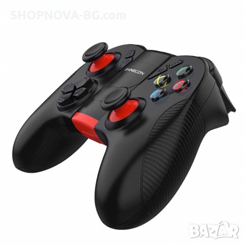 Безжичен Bluetooth геймпад Shinecon SC-B04 за смартфони, таблети, компютър, телевизор, тв бокс, Blue, снимка 5 - Други игри и конзоли - 28102145