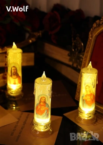 Led лампа Богородица , снимка 3 - Настолни лампи - 53483519