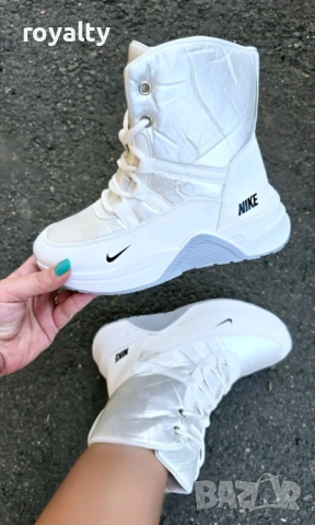 Nike Бели Дамски Боти 36-40 Номер , снимка 3 - Дамски боти - 52509974
