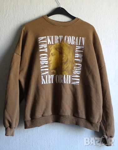 Kurt Cobain Nirvana дамски суичър Oversized Bershka
