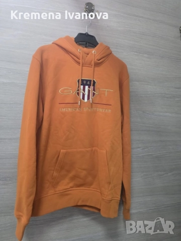 GANT Archive Shield Hoodie, Л, снимка 7 - Суичъри - 51559551