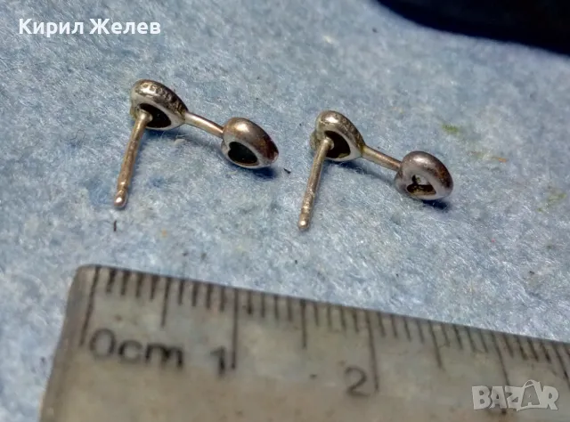 PANDORA СЪРЦЕВИДНИ СРЕБЪРНИ ОБЕЦИ ПАНДОРА СРЕБРО S925 ALE с ЦИРКОНИ и ЕМАЙЛ 48579, снимка 6 - Обеци - 49144419