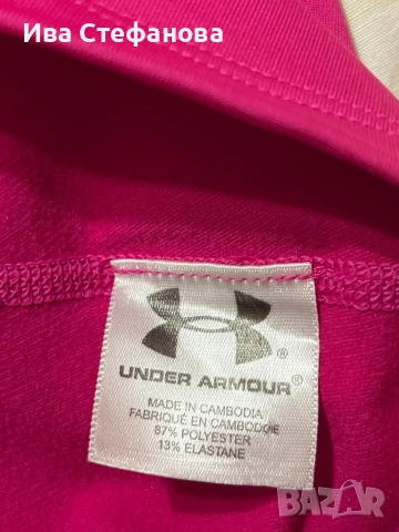 Under Armour марков разкошно розова поло еластан блуза 100 % оригинал , снимка 8 - Блузи с дълъг ръкав и пуловери - 37532165