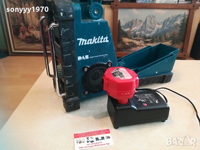 makita profi radio-с батерия/зарядно-внос англия 1804210922, снимка 4 - Ресийвъри, усилватели, смесителни пултове - 32588958