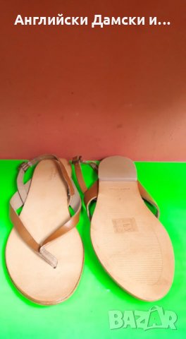 Английски дамски сандали естествена кожа-2 цвята, снимка 6 - Сандали - 28686644