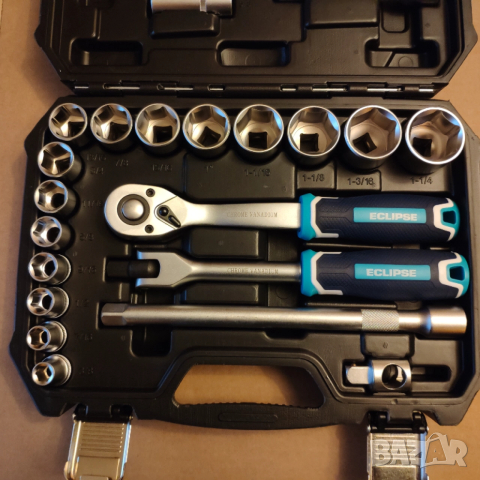 ECLIPSE  гидория гедоре 1/2 drive 24части качествени вложки камъни комплект, снимка 2 - Гедорета - 52914875