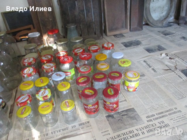 Буркани 1 и 1,7 литра,лютеница и други.Капачки за буркани-Омния и бяло тенеке, снимка 11 - Буркани, бутилки и капачки - 33544122