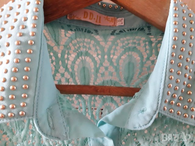 Дамска лятна блуза риза от дантела с копчета , снимка 7 - Ризи - 28901725