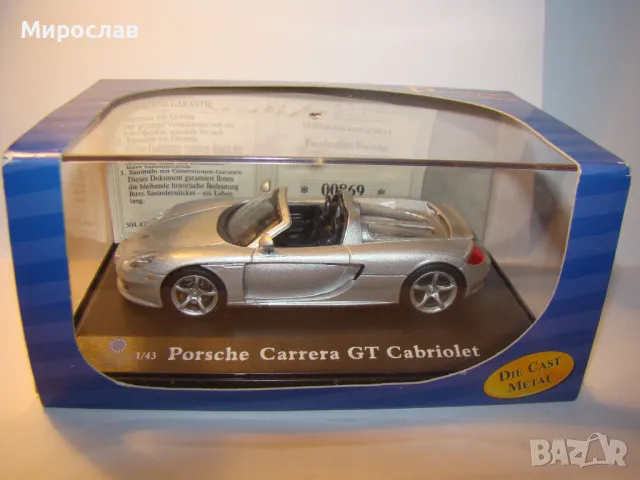 1:43 PORSCHE CARRERA GT AMERICAN MINT КОЛИЧКА МОДЕЛ