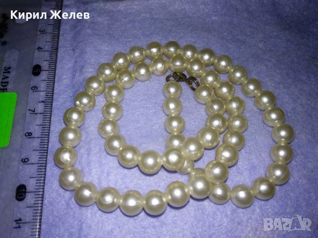 СТИЛНО ПЕРЛЕНО ВИНТИДЖ КОЛИЕ 34769, снимка 4 - Колиета, медальони, синджири - 39177965