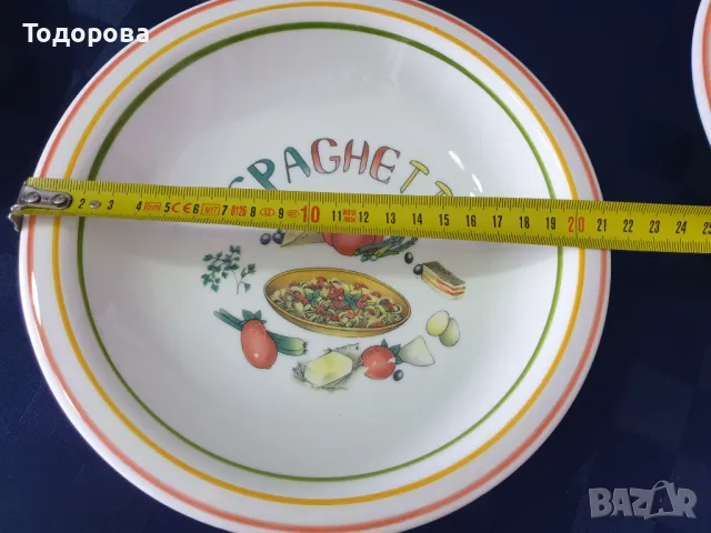 Италиански порцеланов сервиз за паста,спагети, снимка 6 - Сервизи - 48640626