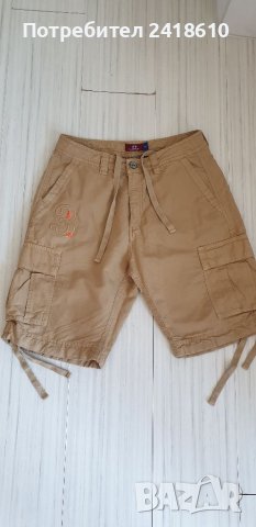 La Martina Cargo Short Cotton / Len Mens Size 32/33 ОРИГИНАЛ! Мъжки Къси Панталони!