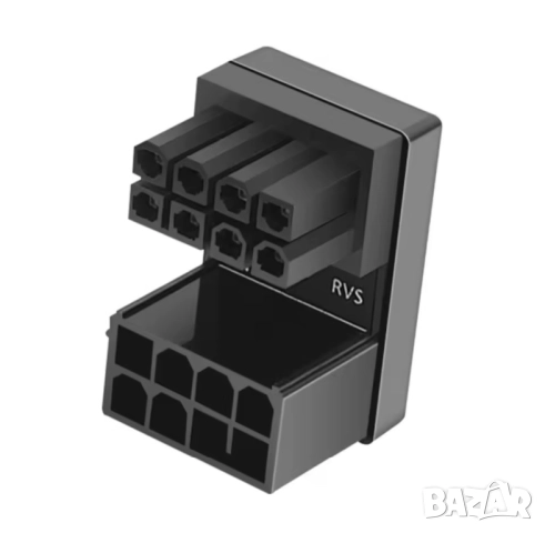 8 пинов конектор 180* удължител за захранващ кабел към видеокарта.