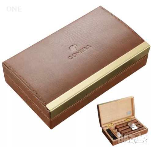 Cohiba  кутия за пури кедров преносим хумидор с кожено покритие кохиба, снимка 4 - Други - 43257427
