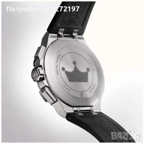 Kварцов часовник MAURICE LACROIX Special Edition,хронограф,дата,гумена каишка, снимка 3 - Мъжки - 43452118