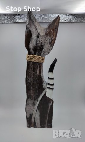Котка дърворезба Индонезия , снимка 3 - Декорация за дома - 38125728