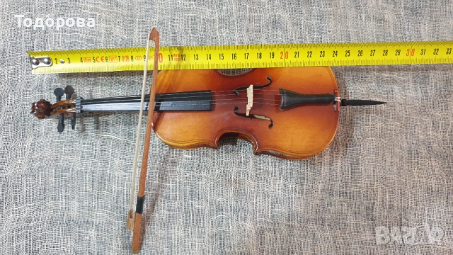 Умален модел на виолончело в калъф - сувенир, снимка 6 - Струнни инструменти - 53474475