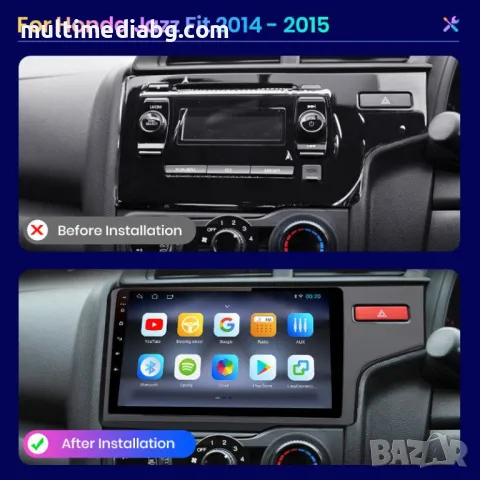 Honda Jazz 2014-2015 Мултимедия Навигация Android, снимка 2 - Аксесоари и консумативи - 50069676