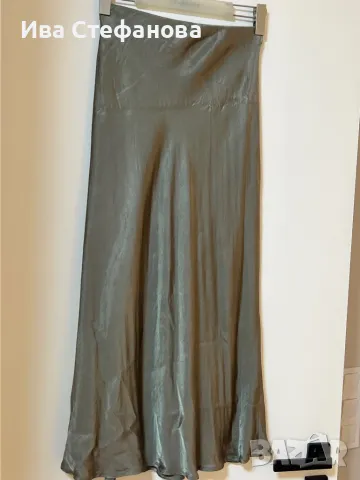 Нова дълга елегантна пола тип русалка сатен сатенена 
