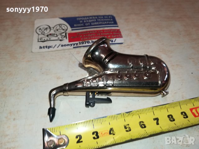 САКСОФОН-НЕМЕТАЛНА ЗАПАЛКА ОТ ГЕРМАНИЯ 2512231014, снимка 14 - Антикварни и старинни предмети - 43541574