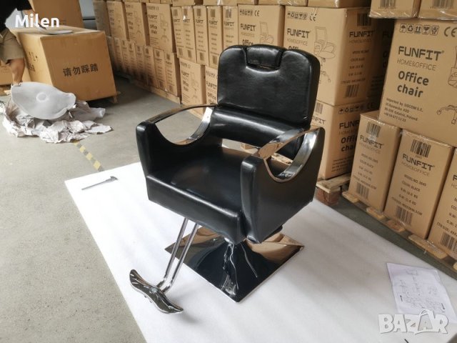 Бръснарски стол НОВ 540 - 570 лв с хидравлика и механизъм, снимка 13 - Бръснарски столове - 43390925
