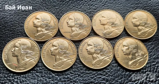 Лот монети 10 сантима различни години Франция /4/- прекрасни !, снимка 8 - Нумизматика и бонистика - 49654976