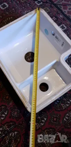 бяла керамична мифка с 2 отделения