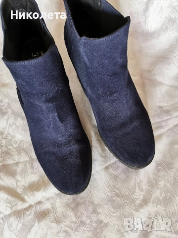 Дамски боти от велур, снимка 5 - Дамски боти - 51997353