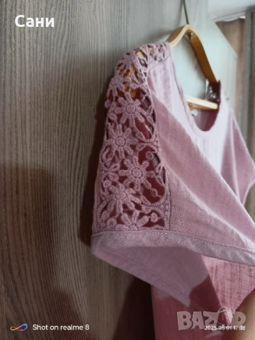 Розова блузка , снимка 3 - Тениски - 51406914