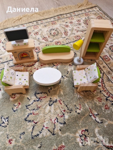 Детска дървена къща за кукли , снимка 4 - Играчки за стая - 48154338